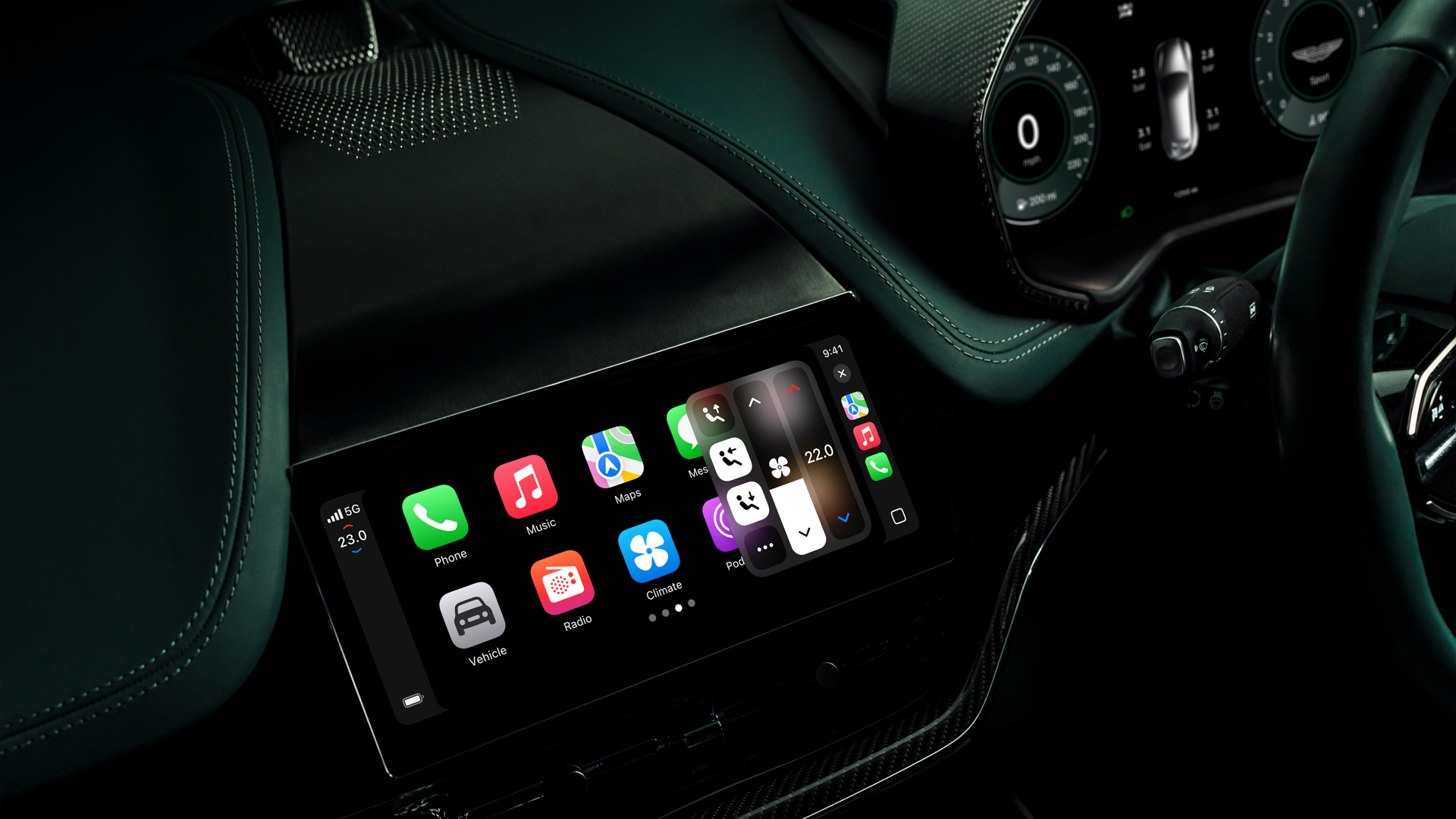 Jaunākā Apple automobiļu lietotne debitē Aston Martin: mēs testējam CarPlay Ultra DBX707